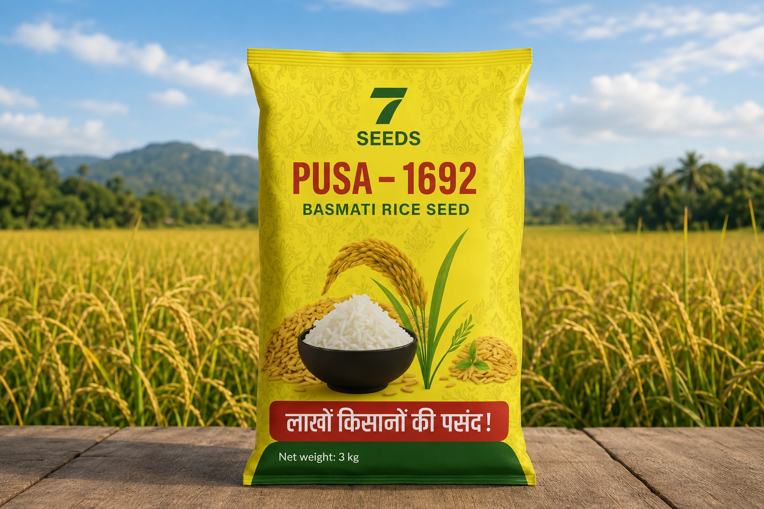 Pusa Basmati 1692 Paddy